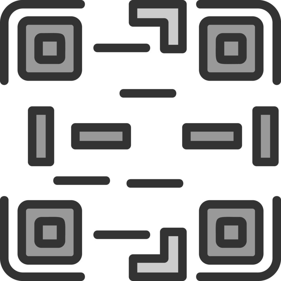 conception d'icône de vecteur de code qr