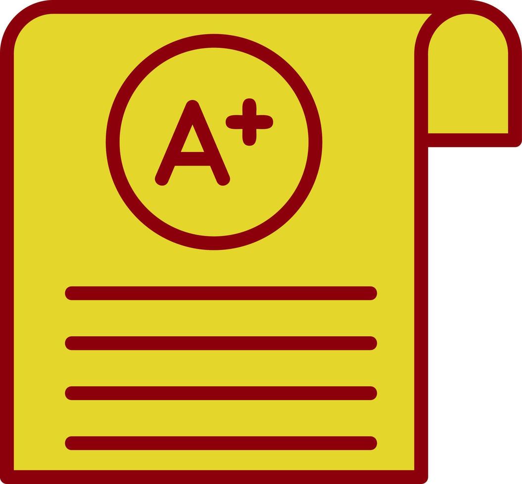 conception d'icônes vectorielles de notes d'étudiants vecteur