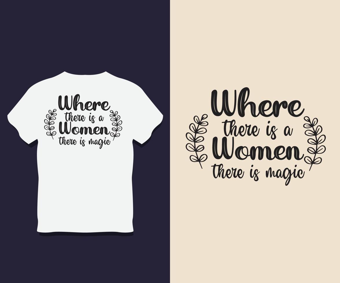 conception de t shirt typographie femme avec vecteur