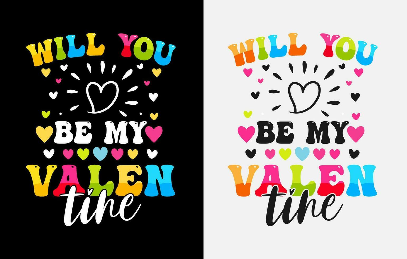 conception de t-shirt de la Saint-Valentin gratuite, chemises de typographie de la Saint-Valentin, t-shirt de la Saint-Valentin à colorier vecteur