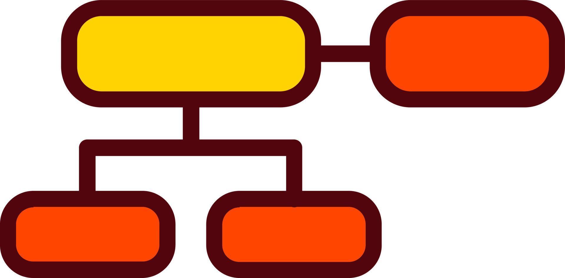 icône de vecteur d'organigramme