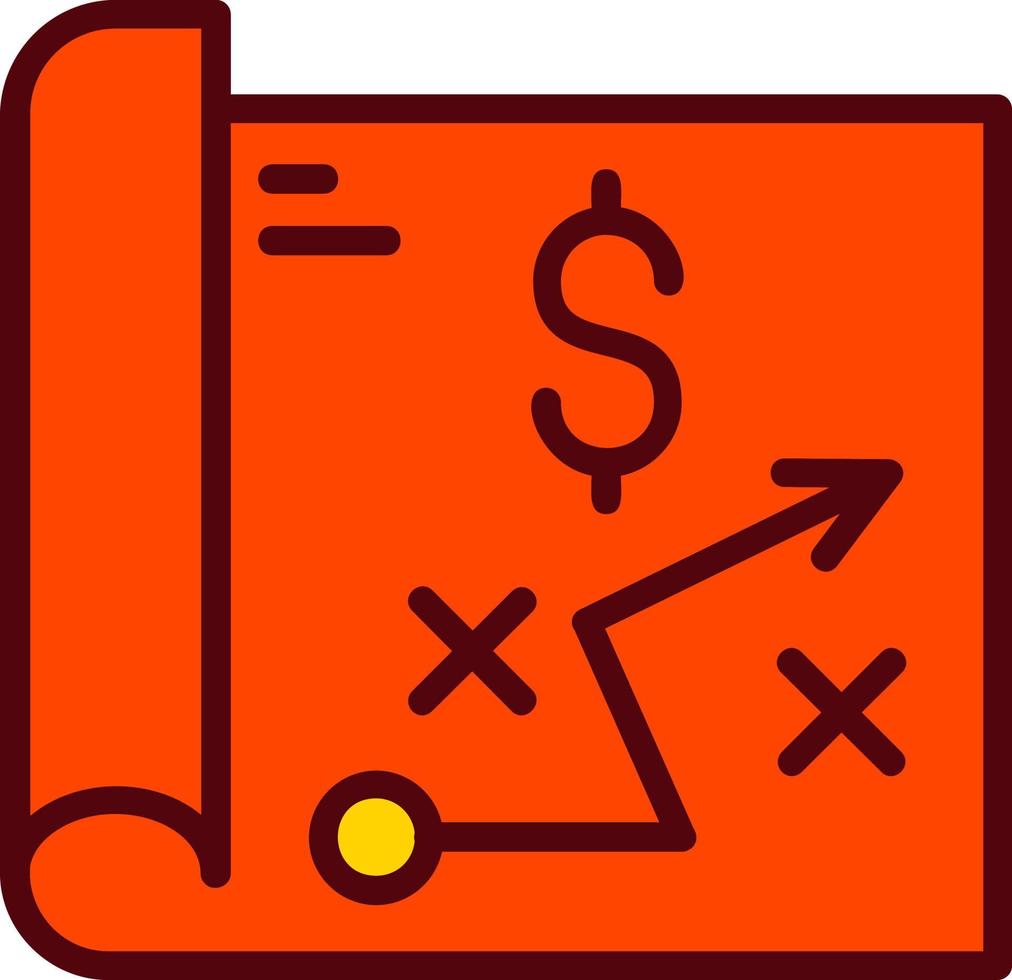 icône de vecteur de plan stratégique