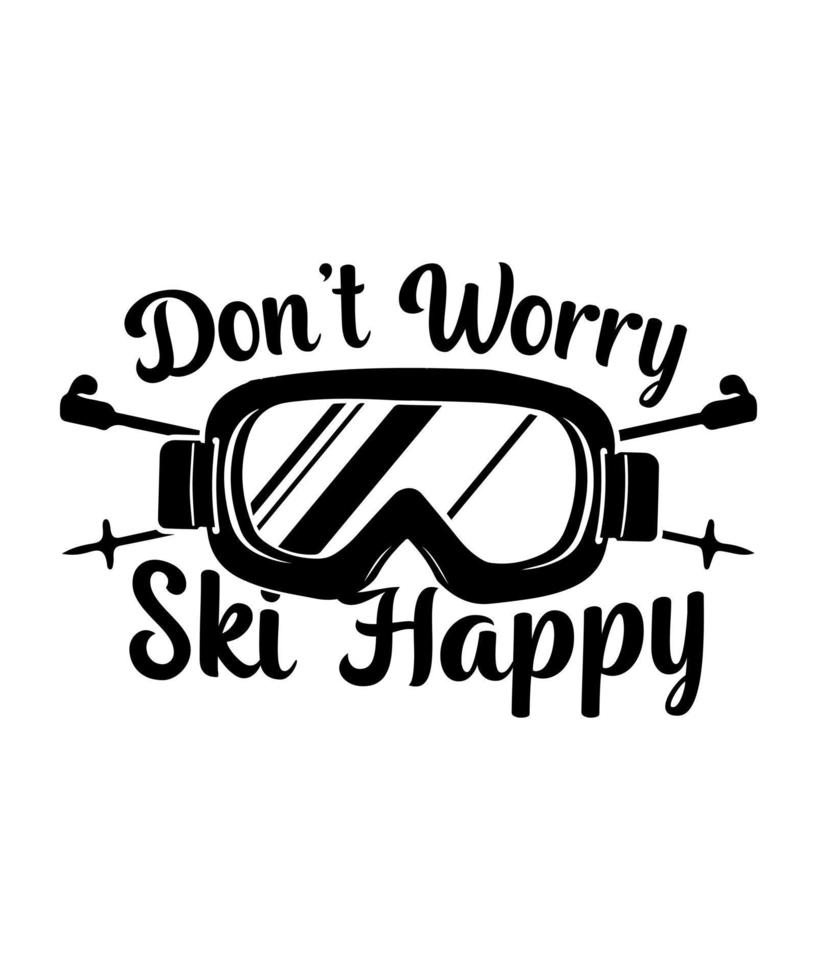 ski logo vector t-shirt illustration design