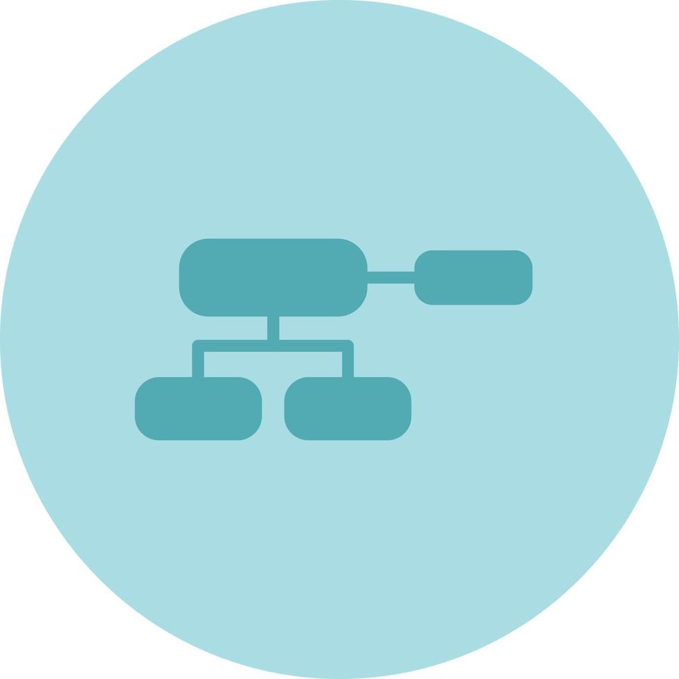 icône de vecteur d'organigramme