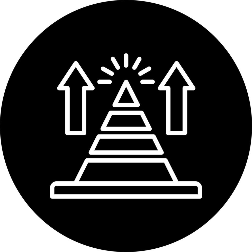 icône de vecteur graphique pyramide