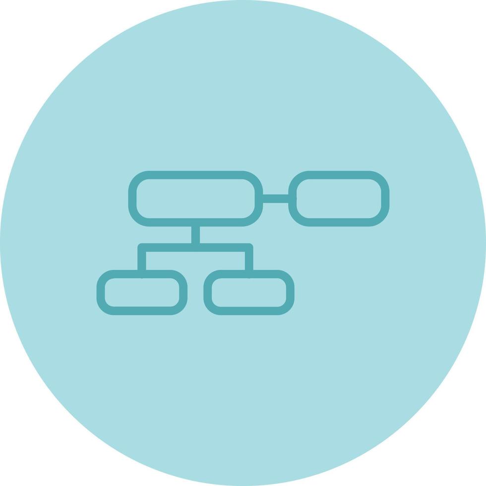 icône de vecteur d'organigramme