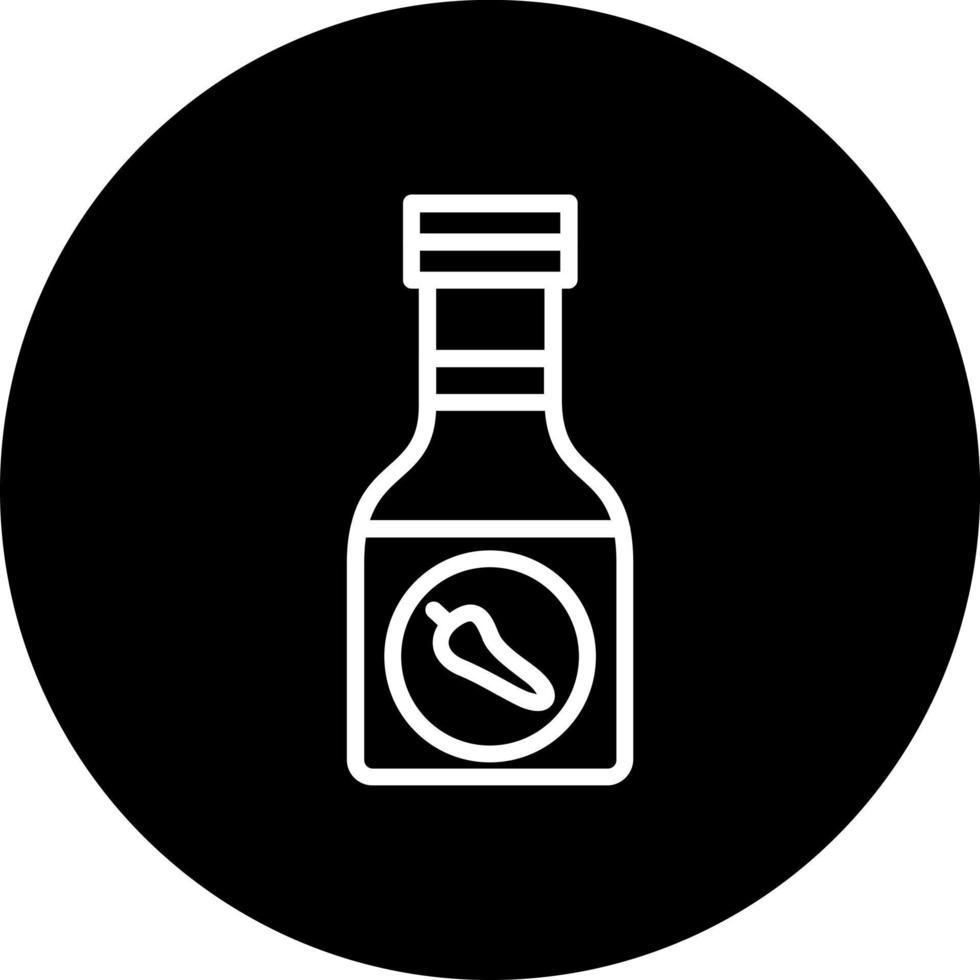 icône de vecteur de bouteille de sauce