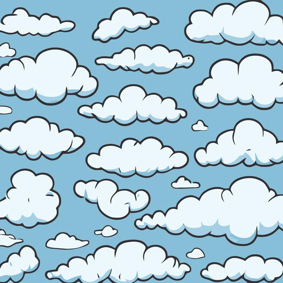 icône de jeu de nuage de collection de nuages de vecteur