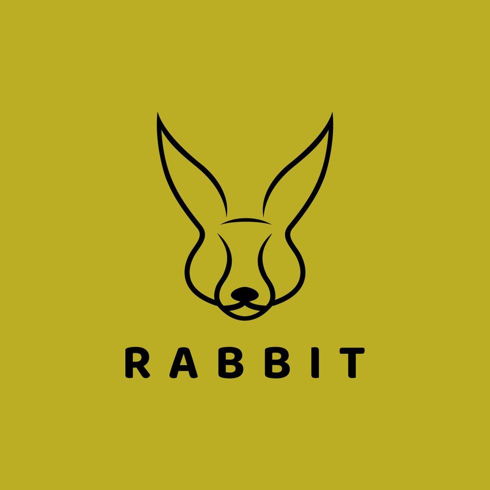 création de logo de lapin vecteur