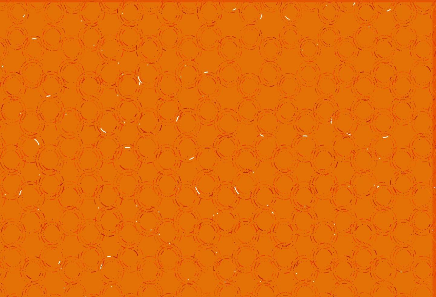 modèle vectoriel orange clair avec des cercles.