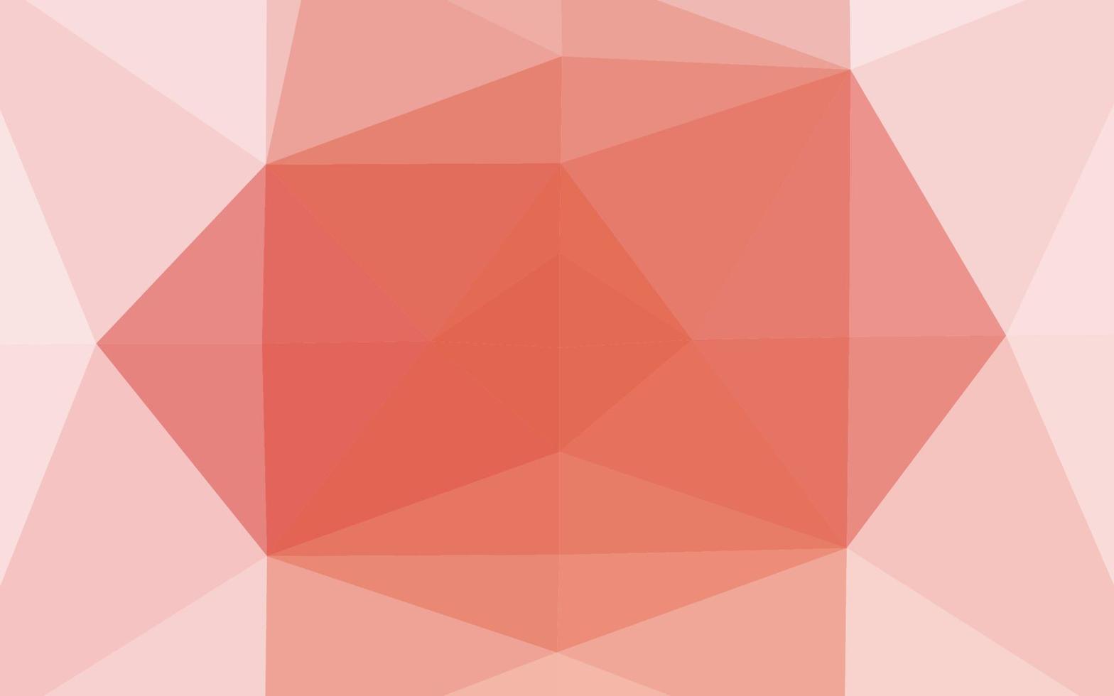 modèle polygonal de vecteur rouge clair.