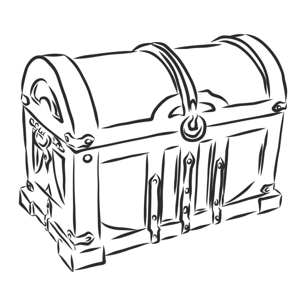 croquis de vecteur de poitrine