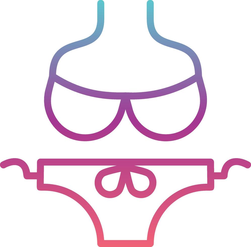 icône de vecteur de bikini