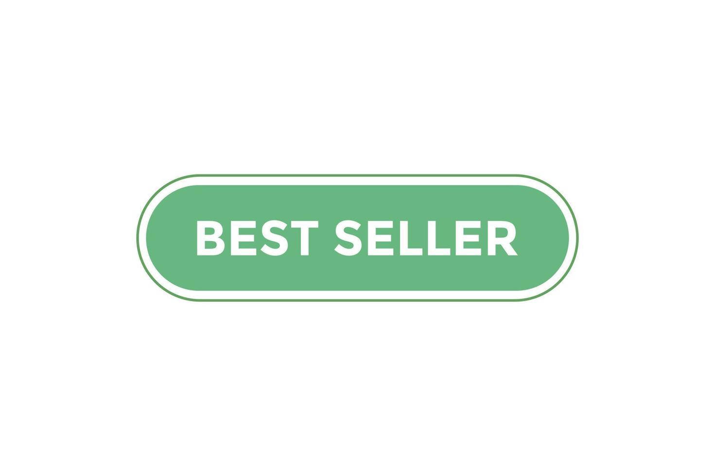 modèles de bannière web de bouton best-seller. illustration vectorielle vecteur