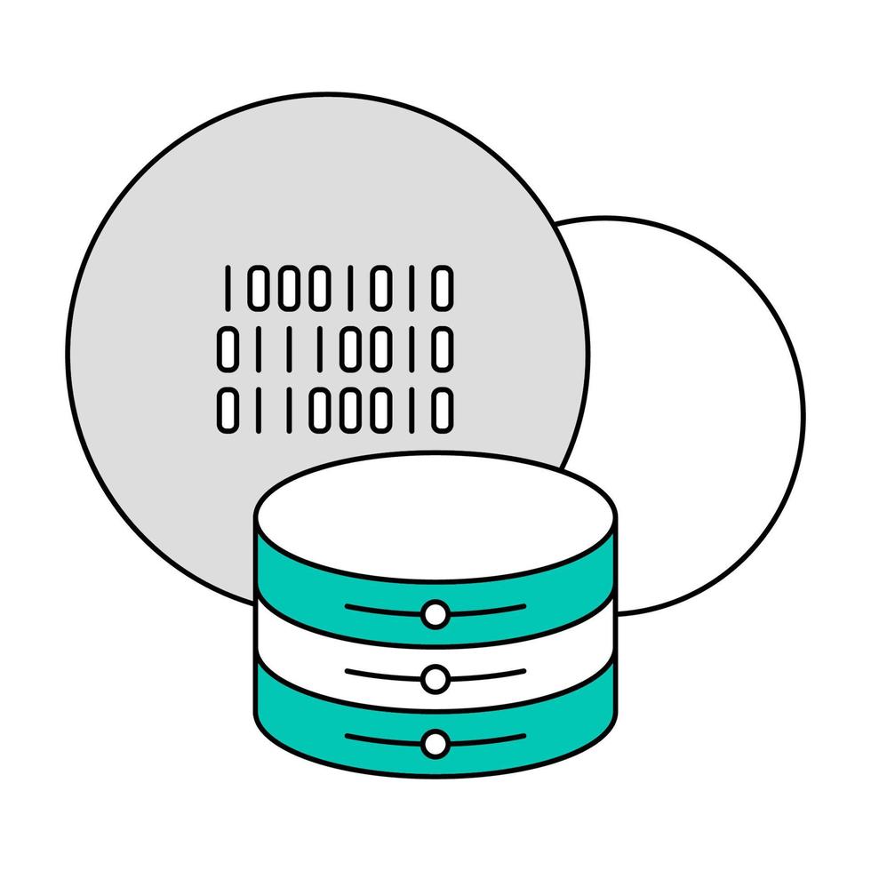 icône de stockage en nuage, adaptée à un large éventail de projets créatifs numériques. vecteur