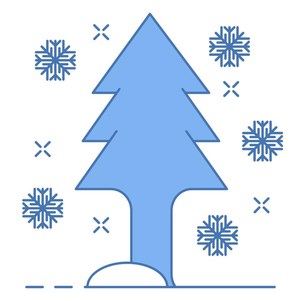 icône d'hiver, adaptée à un large éventail de projets créatifs numériques. vecteur