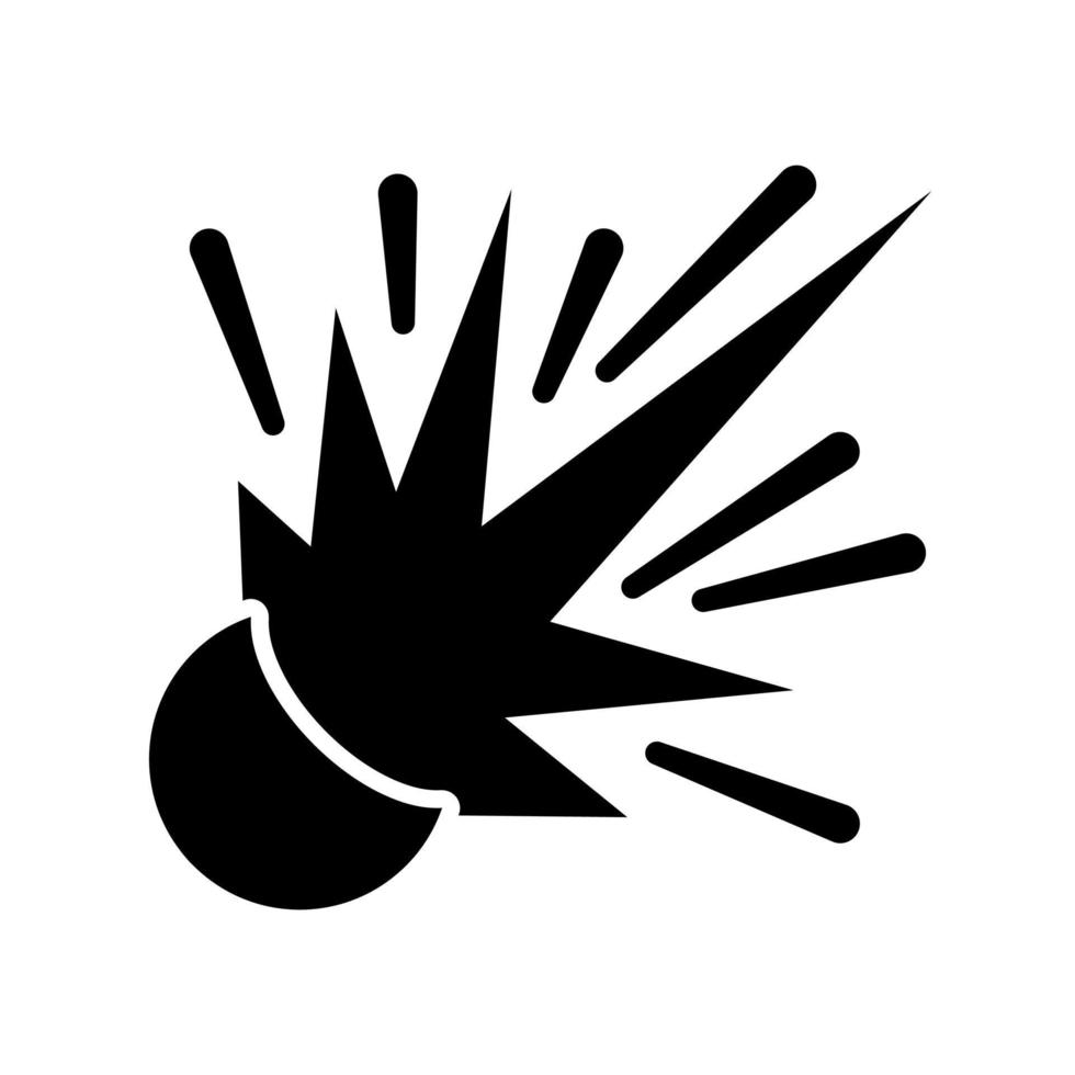 icône vectorielle illustration des signes et symboles de danger, d'avertissement, de danger, de sécurité. vecteur