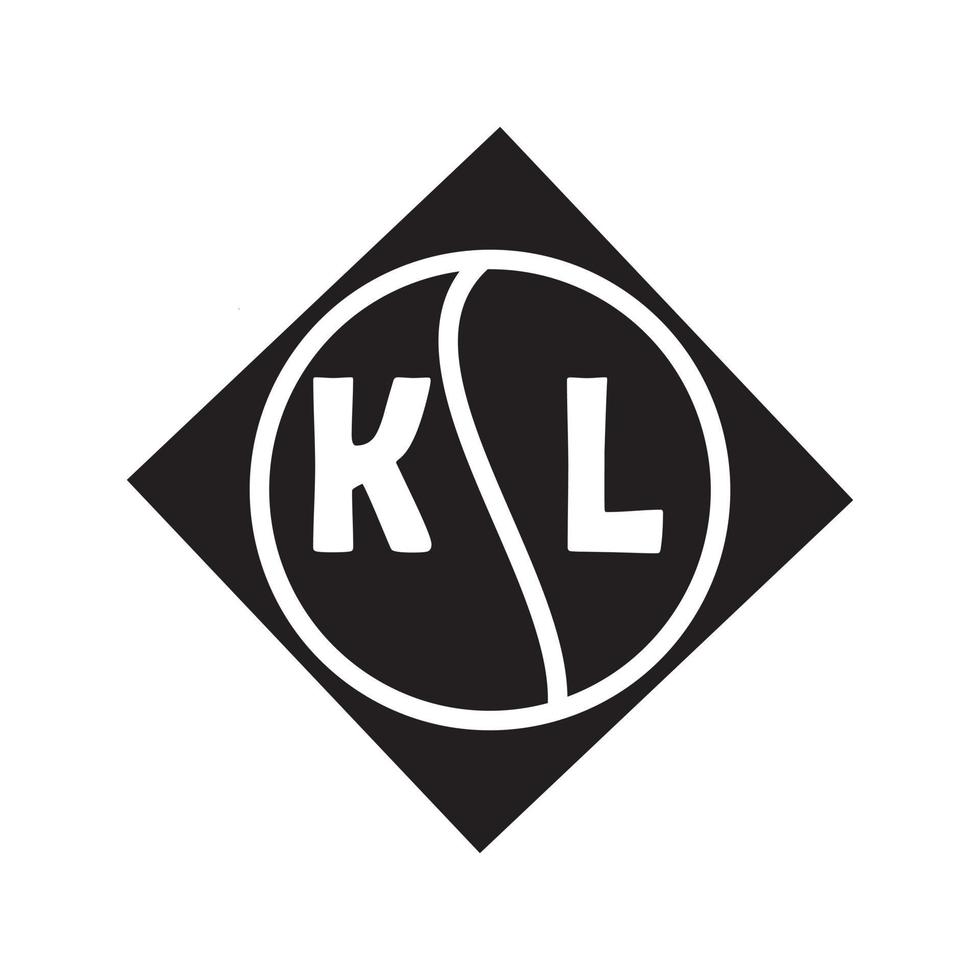 kl lettre logo design.kl création initiale du logo de la lettre kl. kl concept de logo de lettre initiales créatives. conception de lettre kl. vecteur