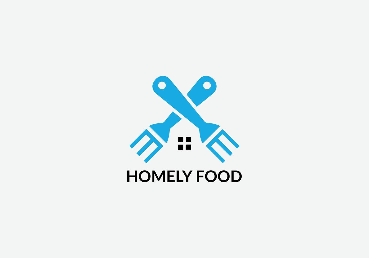 modèle de conception de logo de restaurant abstrait de nourriture simple vecteur
