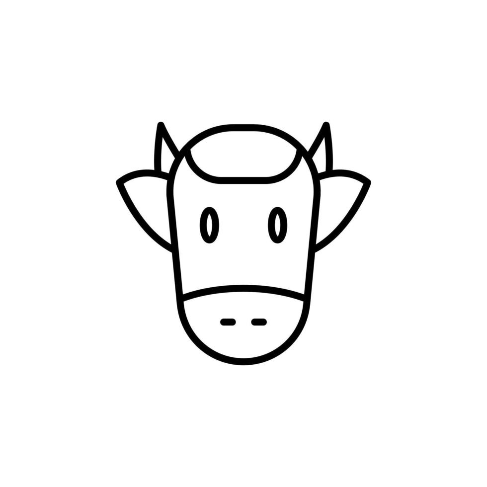 vecteur du zodiaque de la vache pour la présentation de l'icône du symbole du site Web