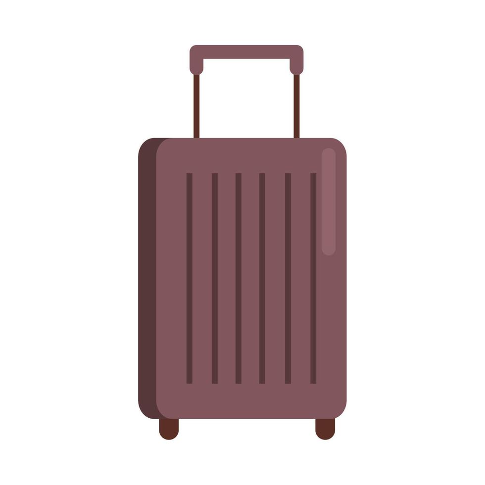 icône de valise marron vecteur