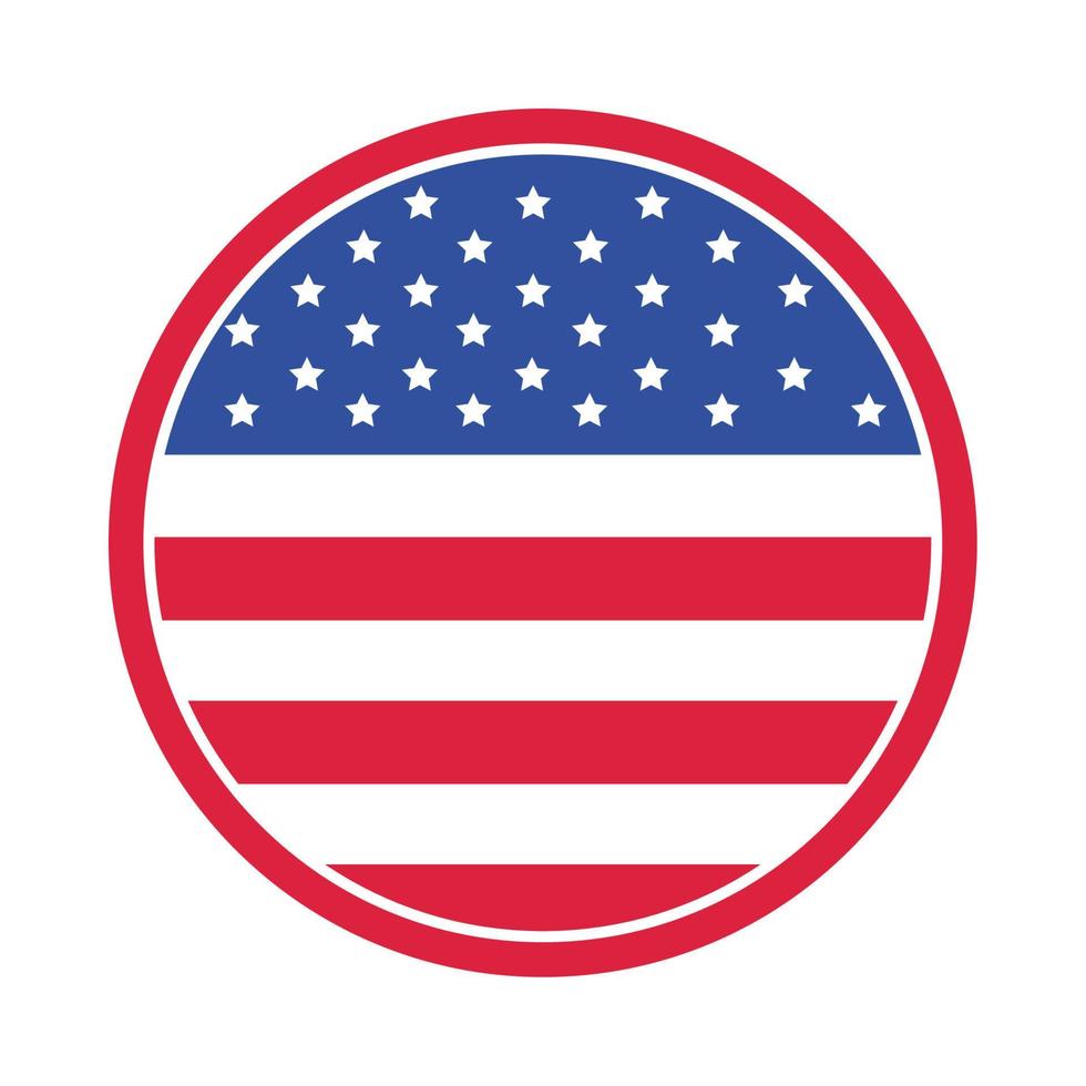 bannière drapeau américain vecteur