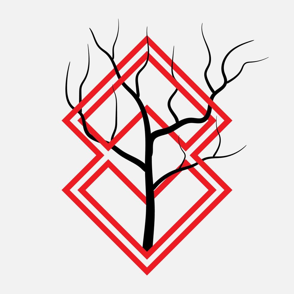 branche arbre logo vecteur