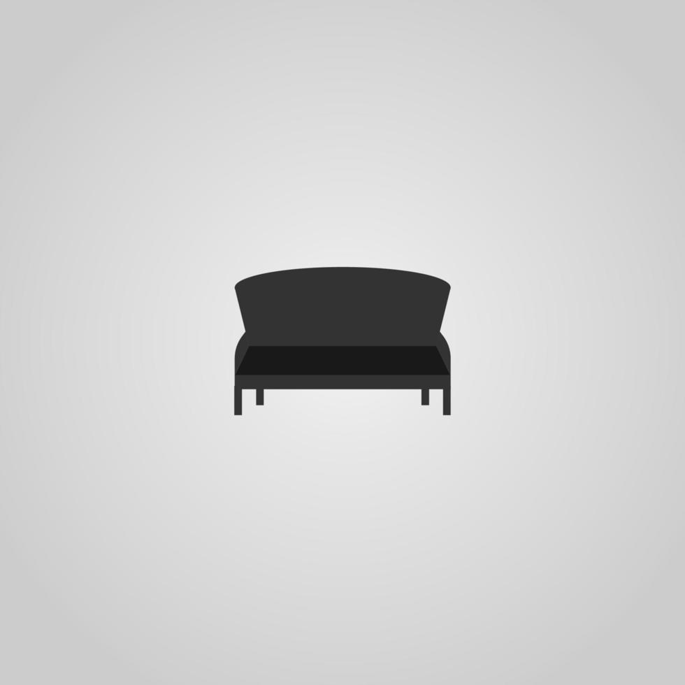 chaise, intérieur, logo, vecteur