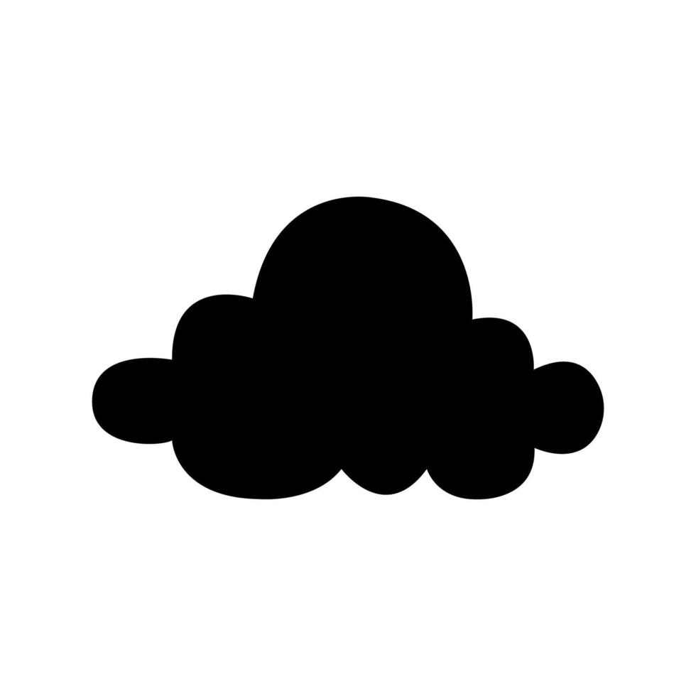 modèle de vecteur de conception d'icône nuageux