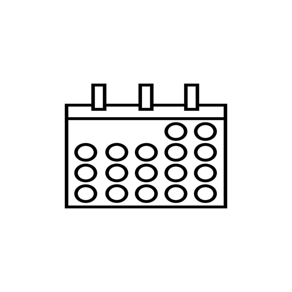 vecteur de conception d'icône de calendrier