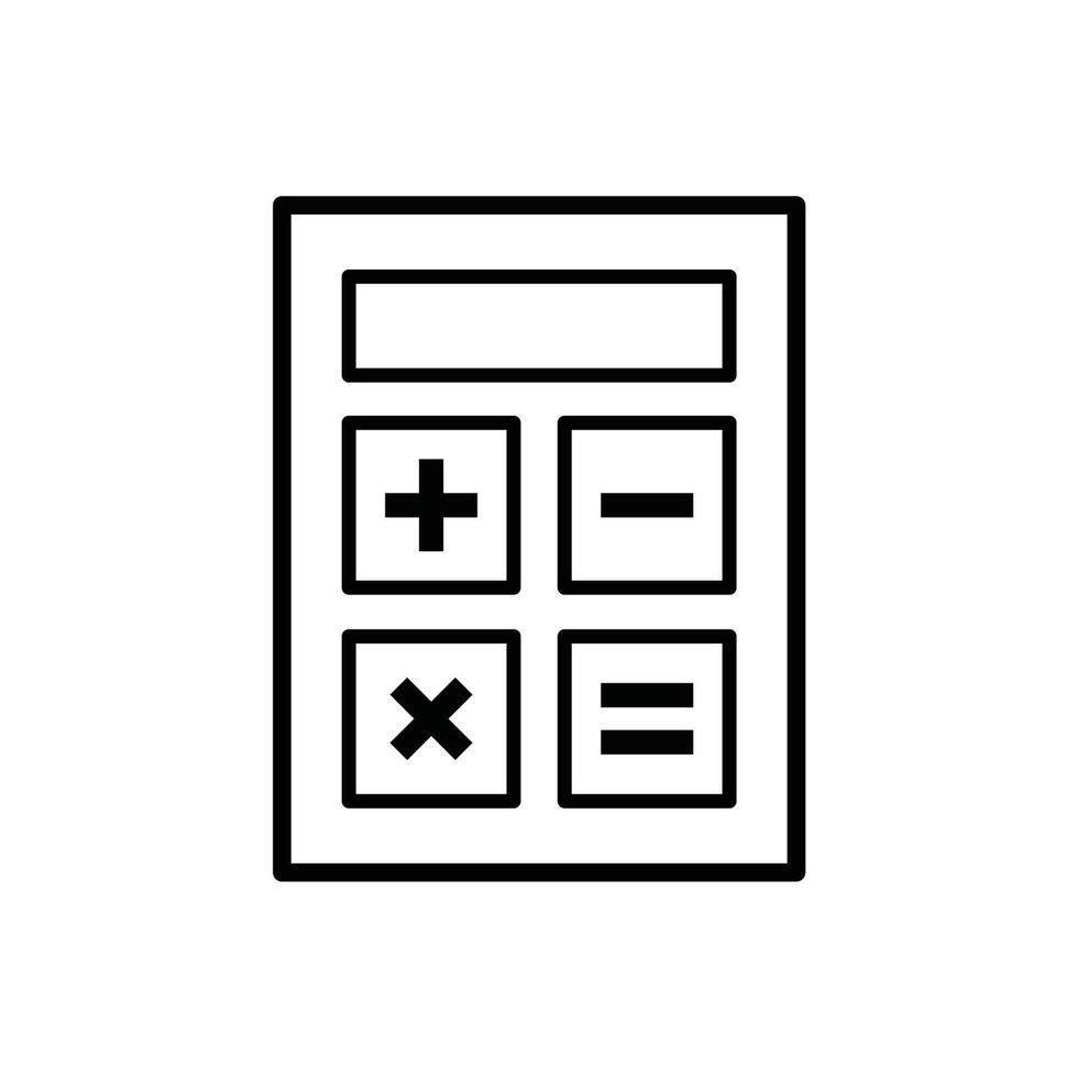 modèle de vecteur de conception d'icône de calculatrice