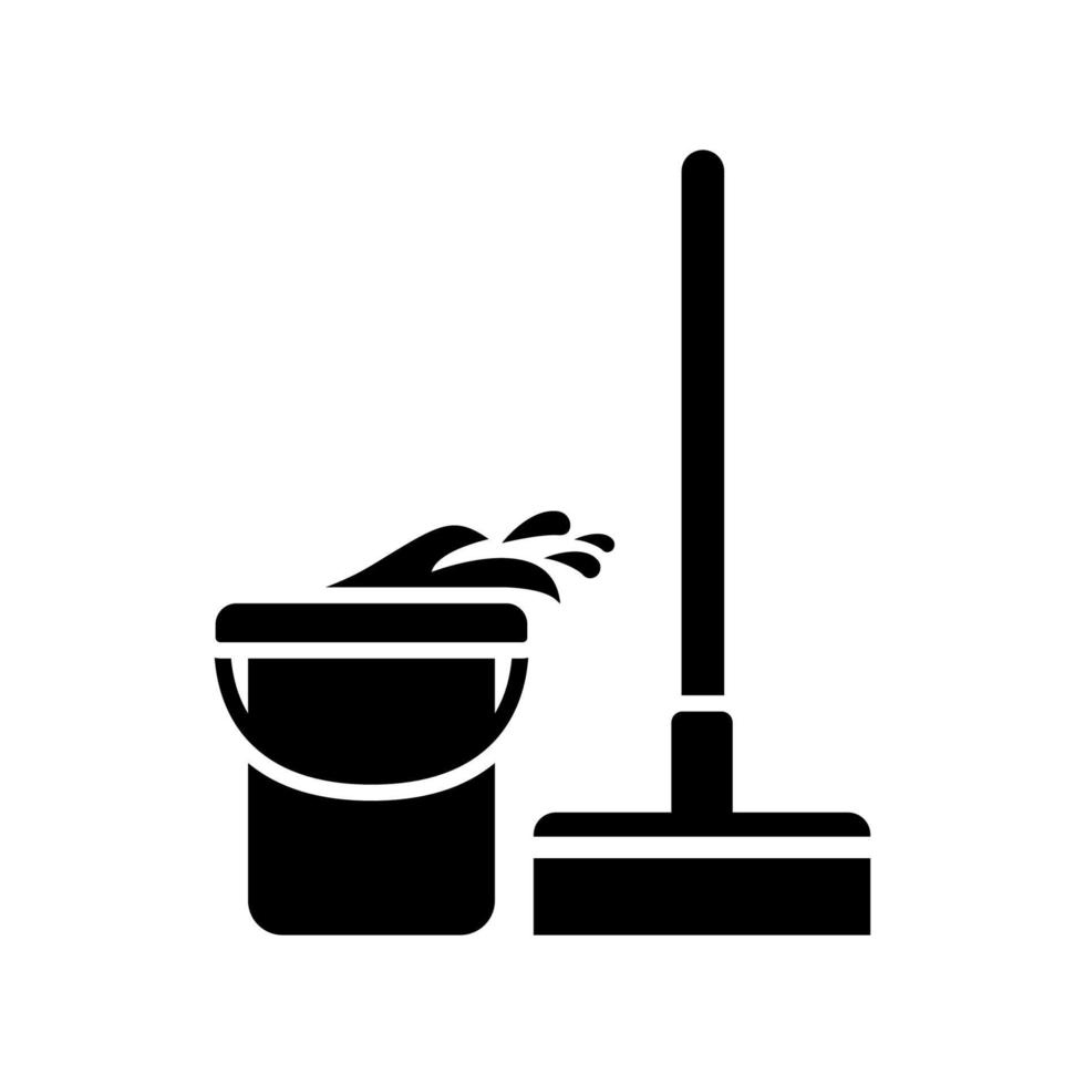 conception d'illustration vectorielle d'icône d'équipement de service de nettoyage vecteur