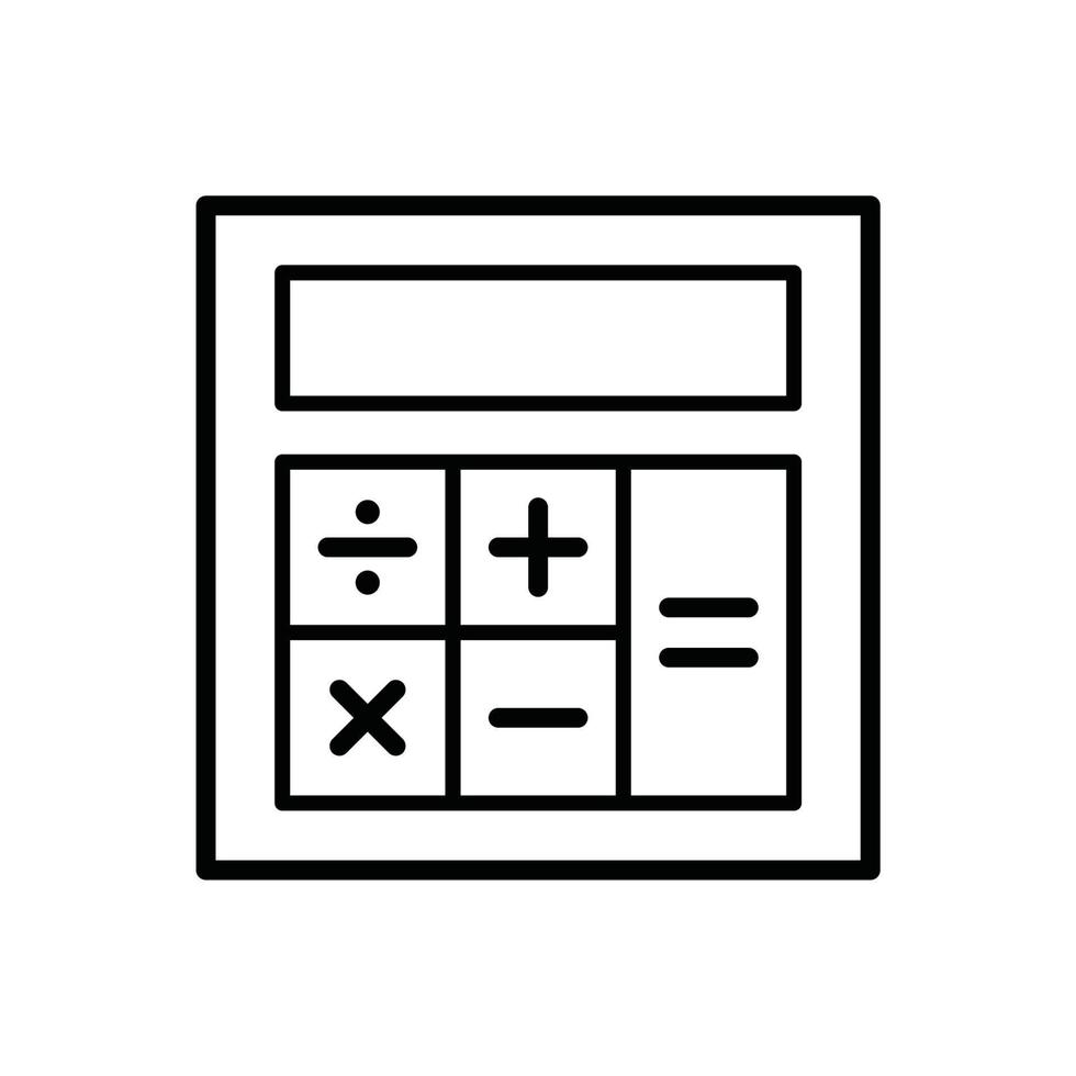 modèle de vecteur de conception d'icône de calculatrice