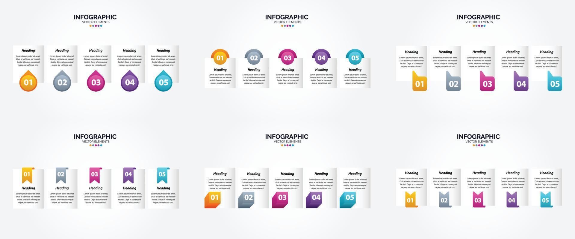 utilisez ces illustrations vectorielles pour créer des infographies d'aspect professionnel pour la publicité. dépliants. dépliants. et revues. vecteur