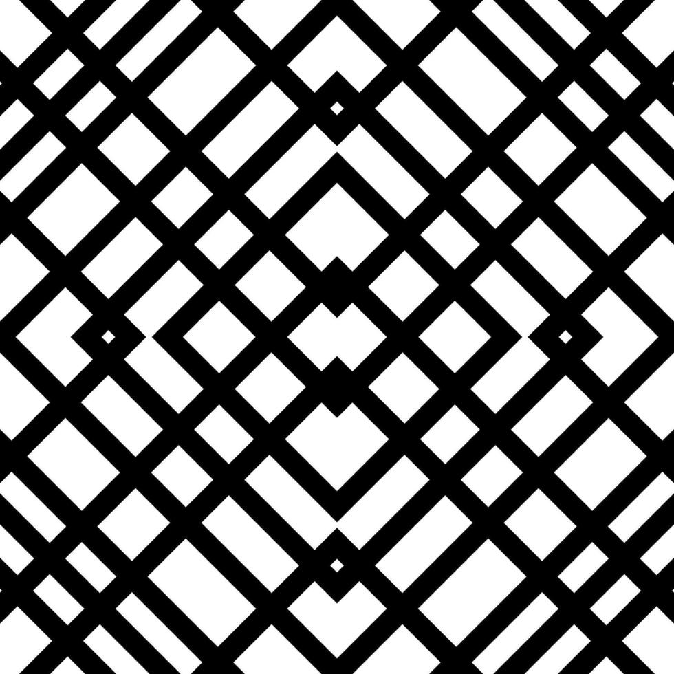 motif géométrique sans couture noir et blanc vecteur