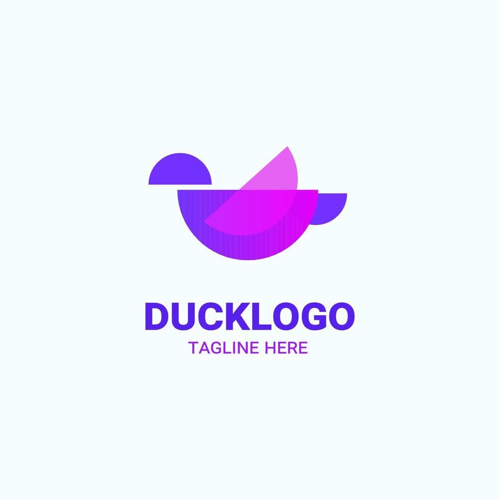 vecteur de conception de logo de canard gratuit