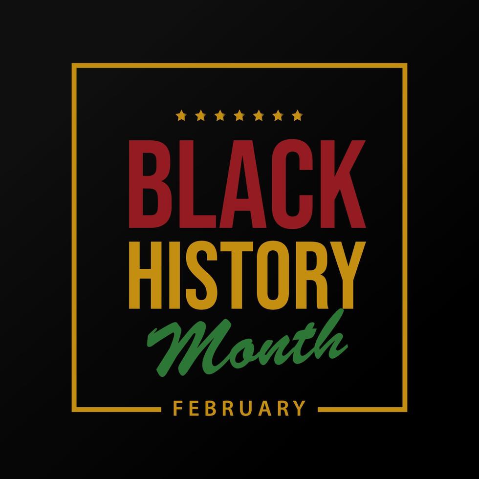 le mois de l'histoire noire. histoire afro-américaine. vecteur