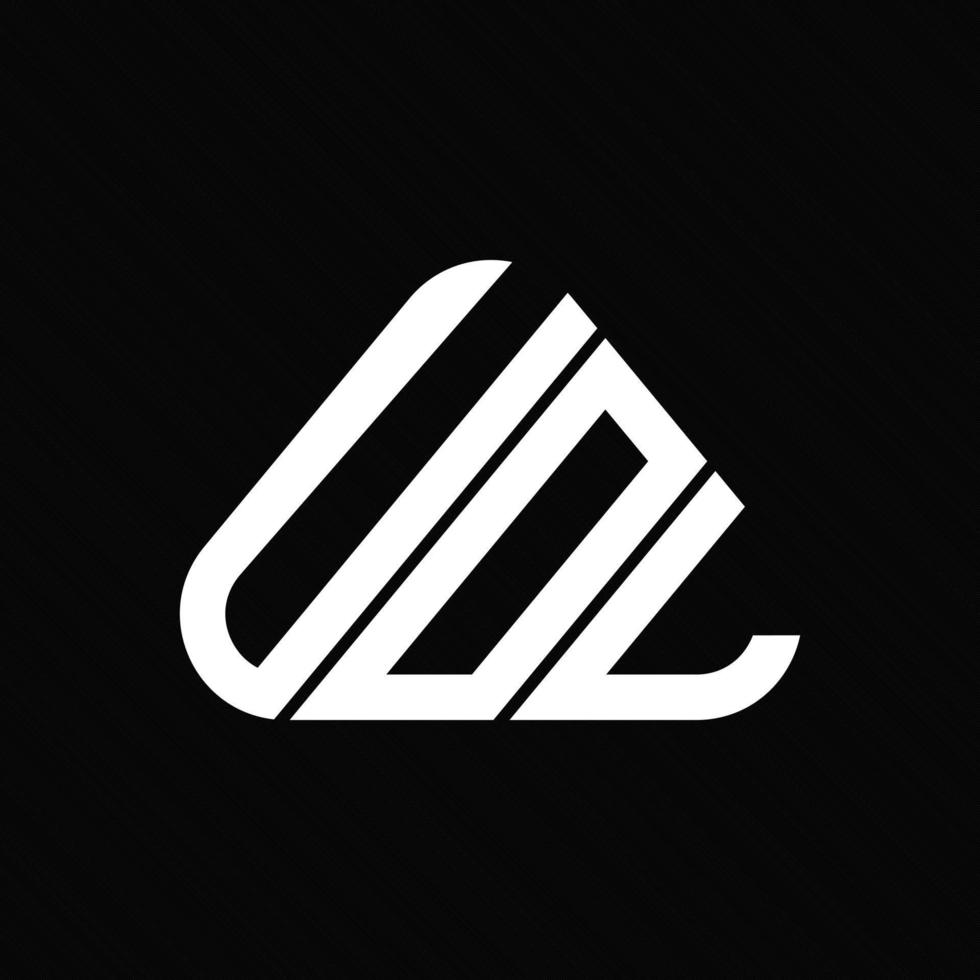 conception créative du logo de lettre uol avec graphique vectoriel, logo uol simple et moderne. vecteur