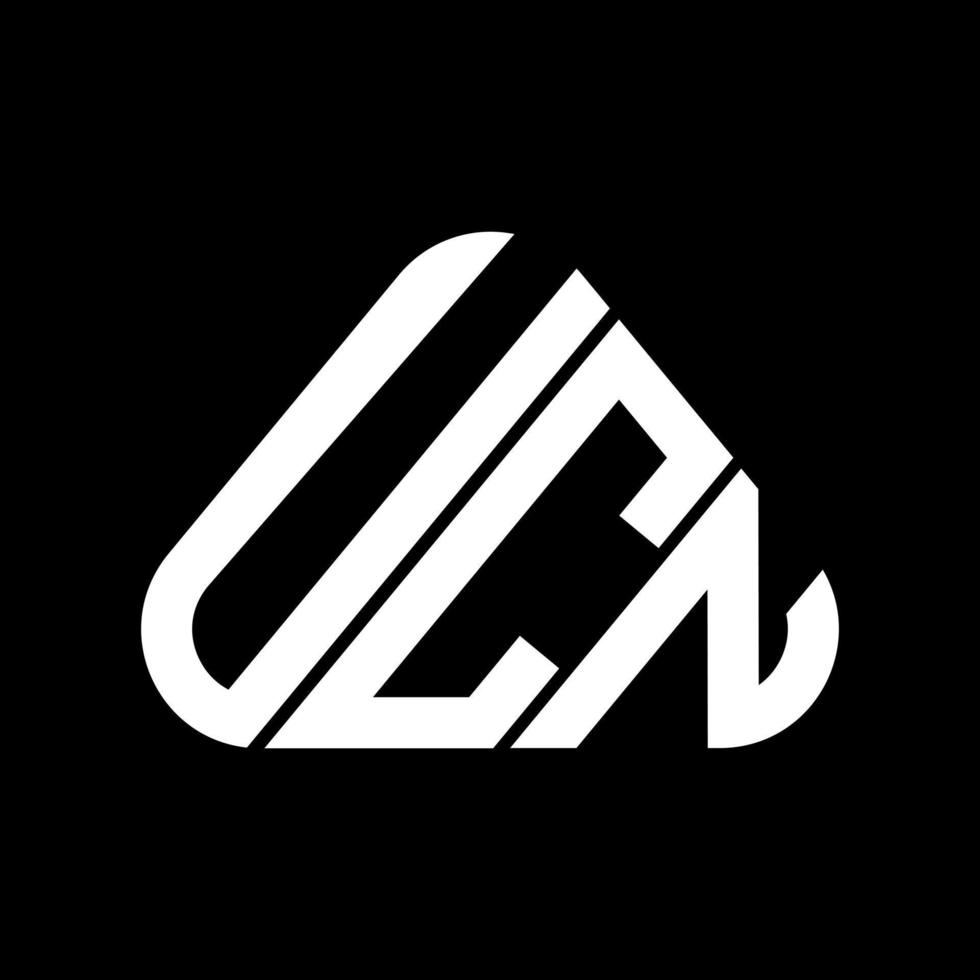 conception créative du logo de lettre ucn avec graphique vectoriel, logo ucn simple et moderne. vecteur