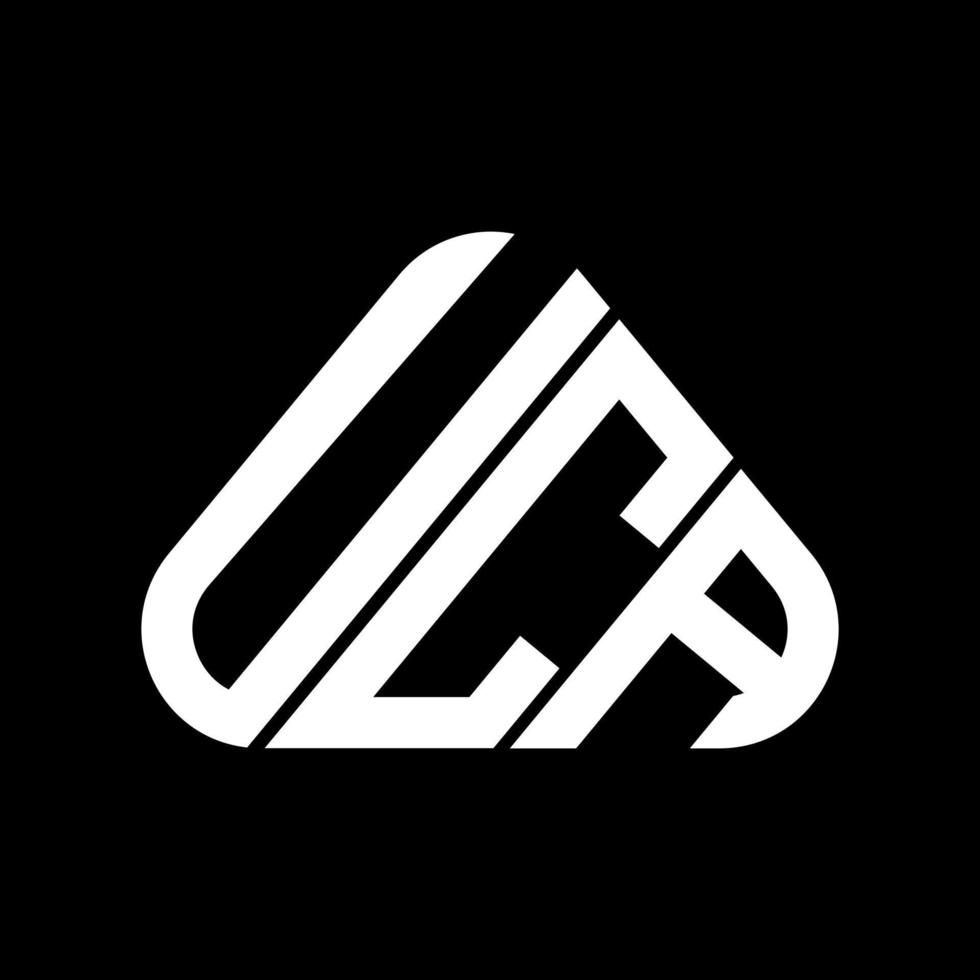conception créative du logo de lettre uca avec graphique vectoriel, logo uca simple et moderne. vecteur