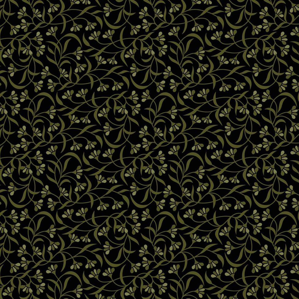 conception de motif floral vert vecteur