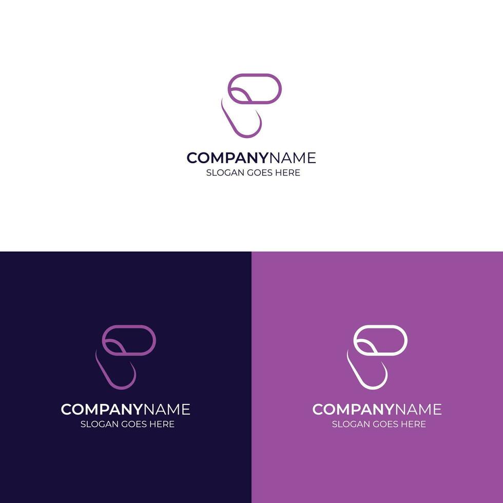 modèle de concept de conception de logo de chaîne, concept de conception de logo de lien vecteur