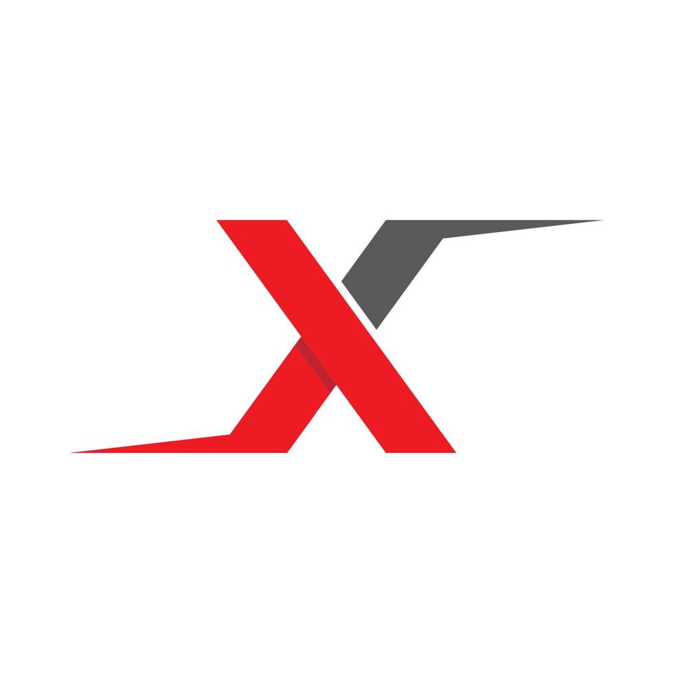 icône de vecteur de modèle de lettre x logo