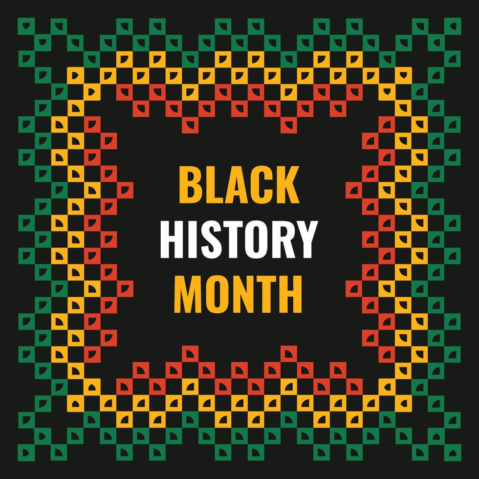 conception du mois de l'histoire des noirs vecteur