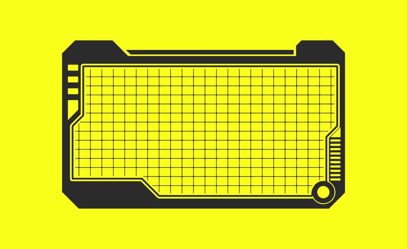 conception minimaliste de bordure de cadre futuriste scfi cyber vecteur