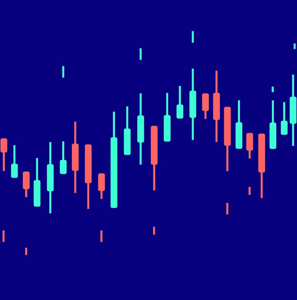 fond de carte de concept de graphique de signaux de commerce forex. vecteur