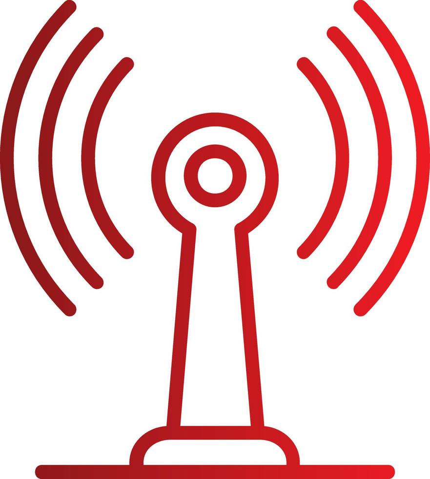 icône de vecteur d'antenne radio