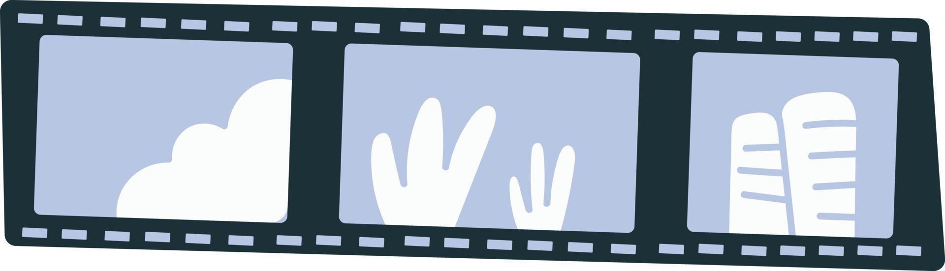 illustration de bande de film vecteur