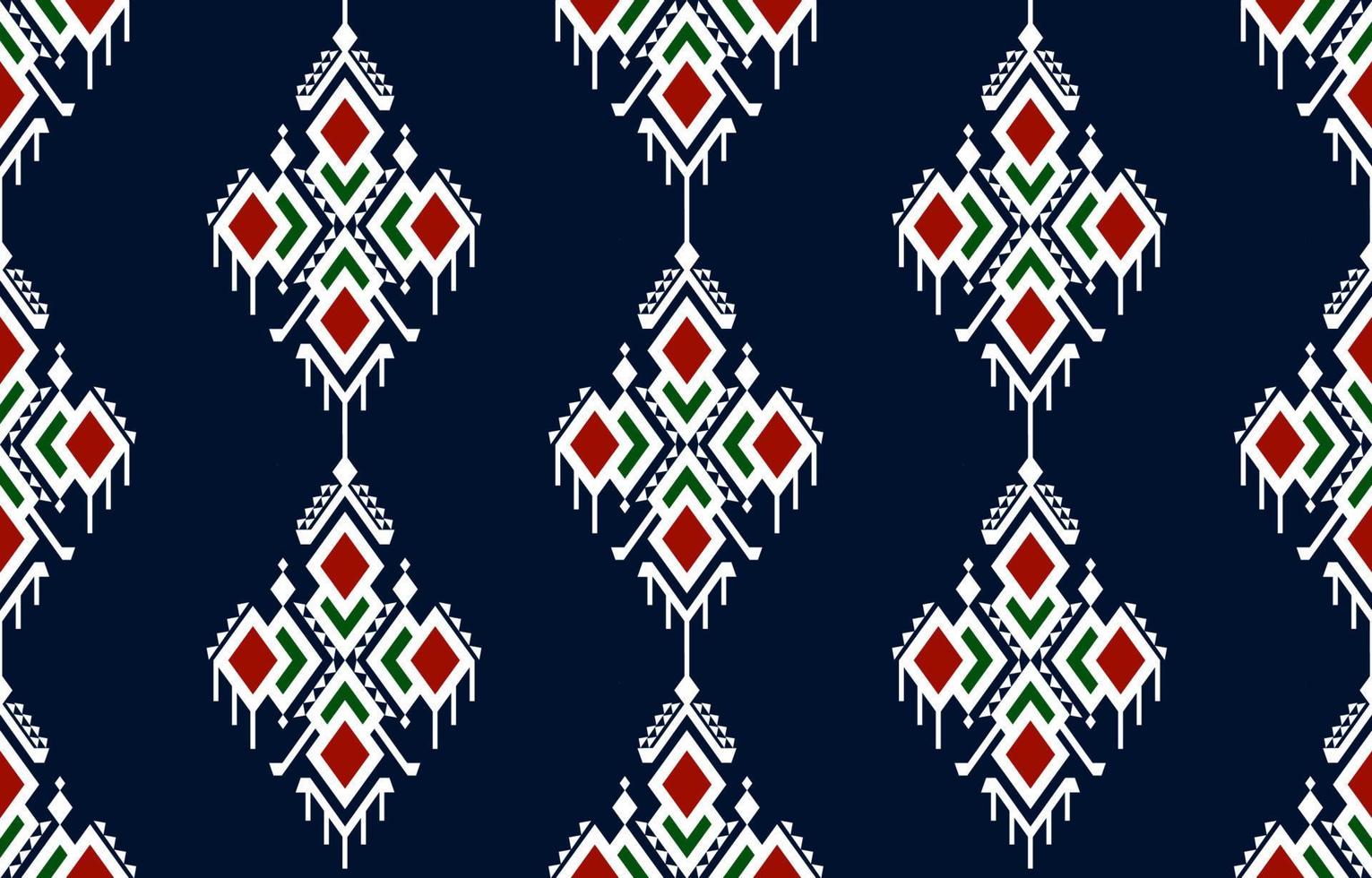 motif traditionnel géométrique ethnique oriental harmonieux pour le fond, tapis, papier peint, vêtements, emballage, batik, tissu, image vectorielle, illustration, style de broderie. vecteur