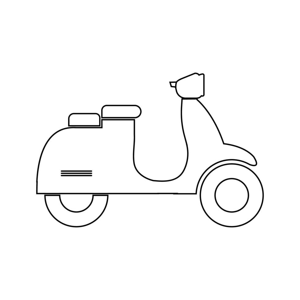 vecteur d'icône de scooter